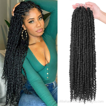 Crochet Hair Pre Looped Bohemian Synthetic Braiding Passion Twist hair Pre-twisted Passion Twist Hair 22 inch Passion Twist